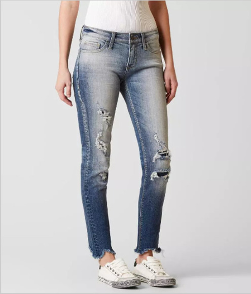 daytrip refined size 26 lynx ankle skinny distressed women's jeans EUC - Picture 1 of 16